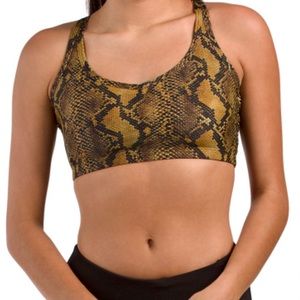Pheel Weave Sports Bra Brown Serpent Size Small